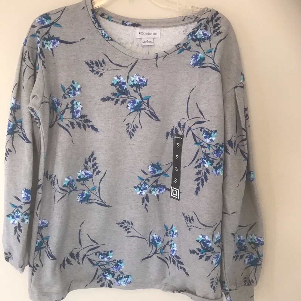 Liz Claiborne Flower print shirt Sz Small